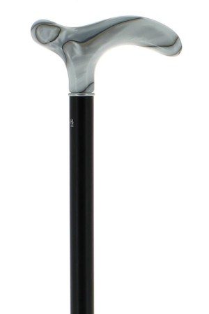 plexiglass-white-and-grey-marbled-handle-on-a-black-lacquered-beech-wood-shaft (1)